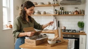 An essential kitchen knife starter kit featuring lightweight ceramic blades for everyday cooking