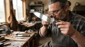 Understanding Japanese steel grades while holding a VG-10 steel knife for sushi